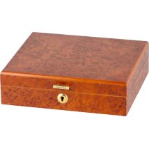 Humidor Wurzelholzdekor abschließbar