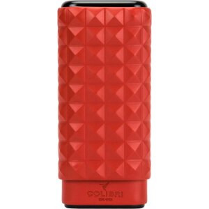 COLIBRI Quasar Cigarrenetui Leder rot 3er