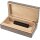 Mini Zigarren-Humidor Bambusdekor glänzend für ca. 5 Zig.