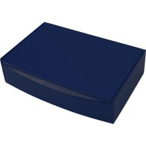 Humidor dunkelblau glänzend für ca. 10 Zigarren