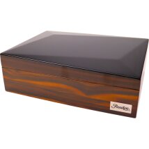 PASSATORE Humidor schwarz/Sandelholz glänzend,20-30...